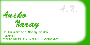 aniko naray business card